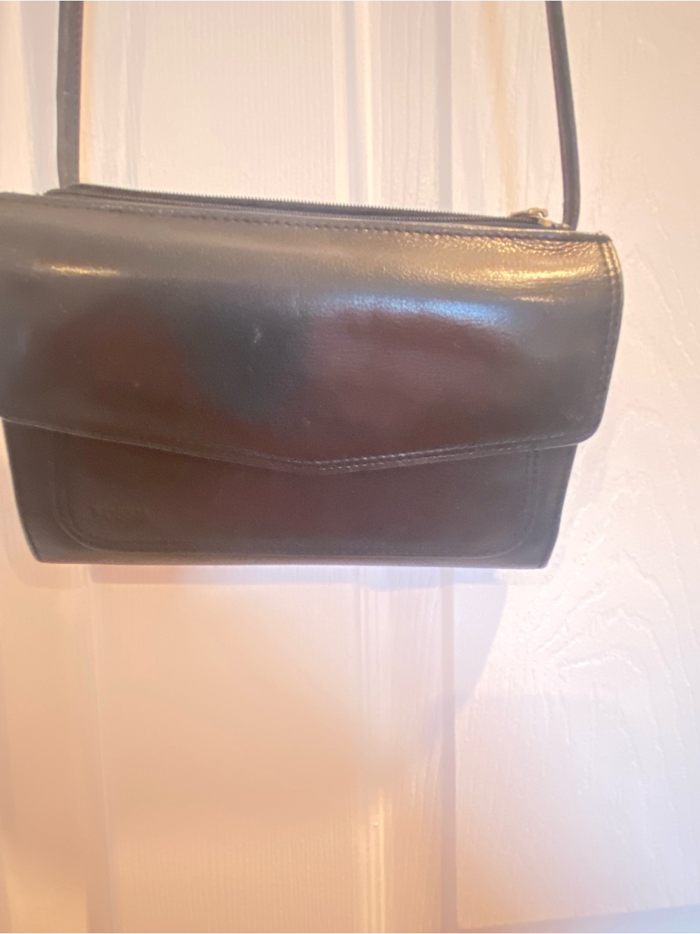 Fossil Black Leather Shoulder Bag